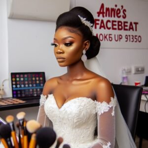 best bridal makeup artist in Tema Accra Ghana Annies Facebeat makeup artist studio