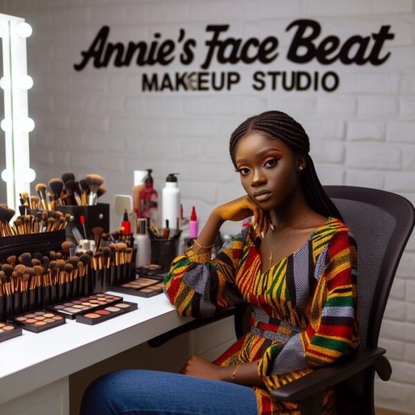 best makeup classes in Accra Tema Ghana Anies facebeat makeup studio